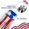 4th of July Decorations 2 Pack 40Ft Foil Fringe Garland Tinsel Streamers, Red White Blue Hanging Fringe Backdrop Banner Table Skirts for Parade Floats Patriotic Party Decor (Star 2)